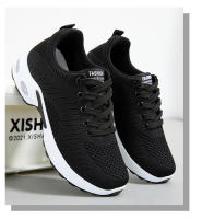 Zapatillas de moda para mujer Fly Woven Zapatillas de malla transpirable cómodas Air Cushion Zapatillas para correr Zapatillas deportivas - details 11