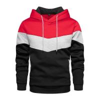Sudadera con capucha de retales para hombre, ropa informal holgada de lana, ropa de calle cálida, moda masculina, prendas de vestir deportivas de otoño e invierno - details 19