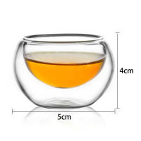 Taza de té de kung-fu, vaso de vidrio de 1/6 piezas, Ideal para el hogar, regalo de cumpleaños, 50ml - details 3