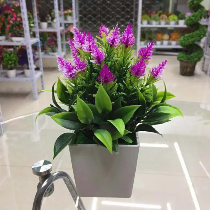 Plantas artificiales de imitación para decoración de interior, maceta de jardín, hogar - 1