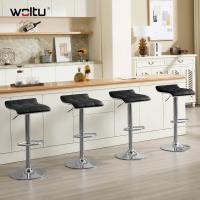 Taburetes de Cocina Giratorios 360° Altura Ajustable con Reposapiés Taburetes Altos con Asiento PVC para Comedor, Salón y Cafetería Negro+Negro - details 55