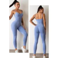 Mono de yoga sin costuras Mujer Correa de espagueti Ocio Entrenamiento Gimnasio Leggings Sujetador acolchado Monos de una pieza - details 7