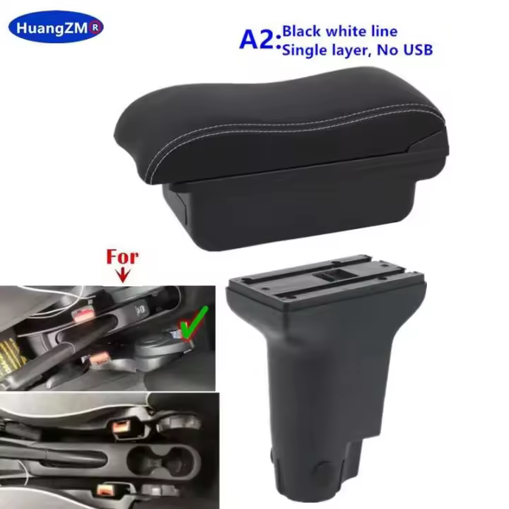 Reposabrazos de coche 500, iluminación central CA para Fiat Chronos, modificaciones interiores específicas, piezas automotrices - 1