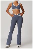 Sujetador deportivo con correa ancha para el hombro, sujetador de Yoga de una pieza resistente a los golpes, Top de Fitness al aire libre para mujer - details 15