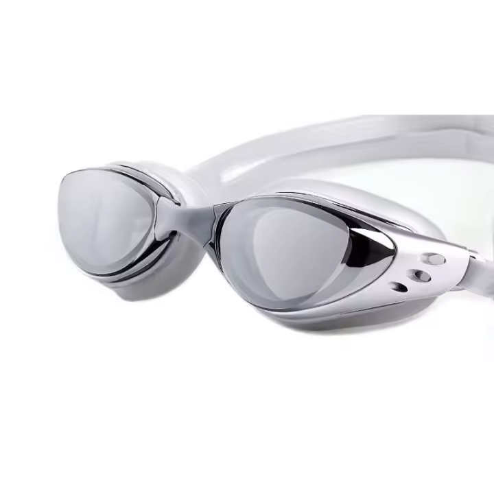 Gafas de Prescripción para Miopía en Vidrio Impermeables Anti Niebla para Niños y Adultos Gafas de Natación con Diverter - 1