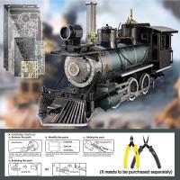 Piececool-Kits de construcción de modelos, rompecabezas de locomotora Mogul, rompecabezas de Metal 3D, juguetes creativos para adolescentes, regalos de cumpleaños - details 3