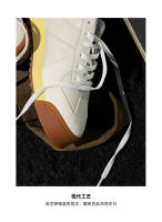 Zapatos blancos de cuero de alta gama de cuero de vaca que aumentan la tendencia de los zapatos de plataforma de los hombres - details 10