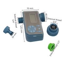 Controlador de riego Digital inteligente con pantalla LCD, temporizador de agua, cubierta impermeable, bomba de riego para jardín y hogar, 1 Juego - details 1