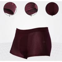 Calzoncillos de Seda Helada para Hombres Pantalones Cortos, Ropa Interior Transpirable, Bragas Anti-Bacterianos de Talla Grande L-5XL - details 6