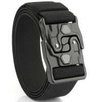 Nuevo estilo Cinturón informal de punto para hombre Diseño innovador de desmontaje rápido, cinturón táctico con hebilla de aleación, estilo informal para exteriores, desplazamientos, informal - details 21