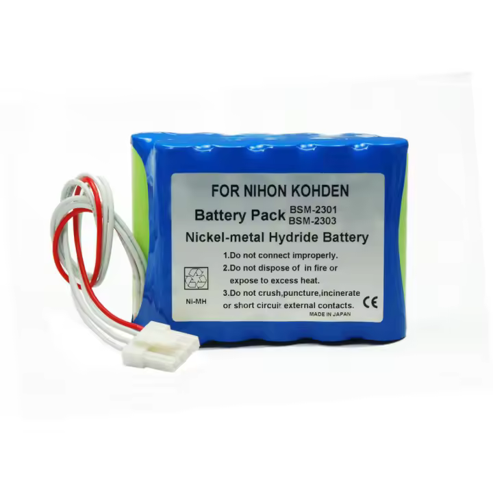 Batería Para Monitor de señales vitales, accesorio para NIHON KOHDEN bsm-2300 10HR-4/3FAUC-NK BSM-2301A,BSM-2304A ,608237,10HP-4/3FAUR-NK - 1
