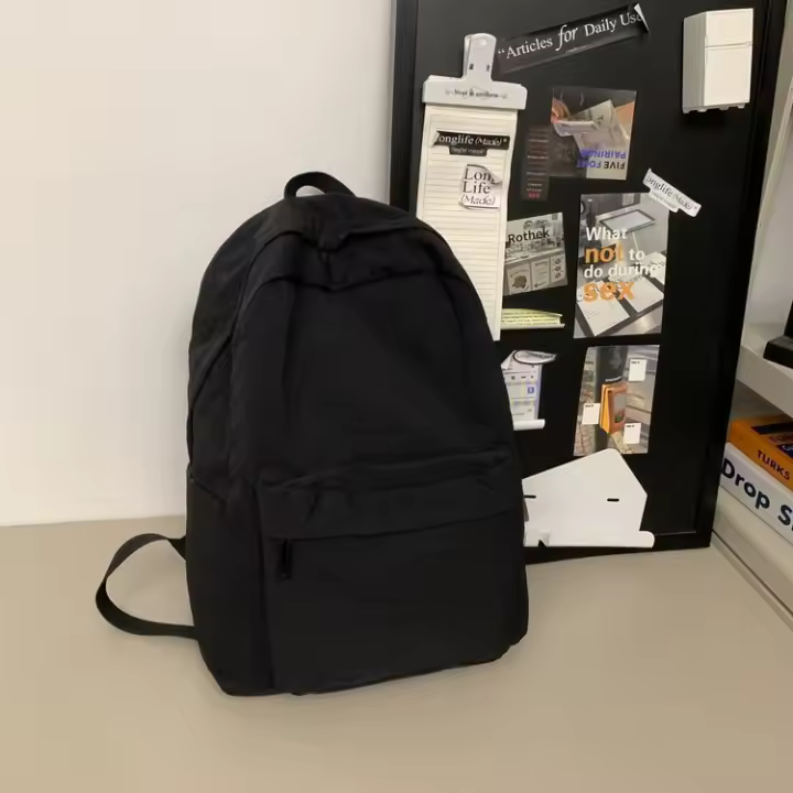 Estudiante universitario, estilo forestal, mochila escolar, viaje, estilo coreano, mochila, tela lavada, Corea, simplicidad urbana - 1