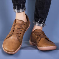 Zapatos de punta ancha de cuero Artificial para hombres y mujeres, zapatos descalzos, caja de punta ancha minimalista, antideslizantes, ligeros - details 9