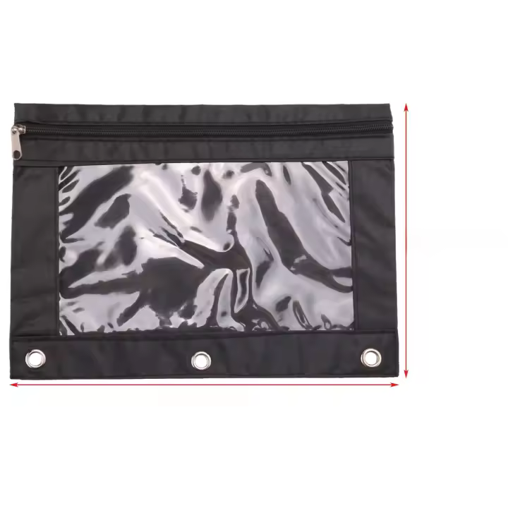 Estuche de lápices con anillo de 3 círculos colorido au duradero y resistente Bolsa de almacenamiento para lápices fabricada en tela - 1