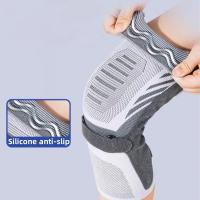 1 Pair Spring Support Knee Brace Running Basketball Knee Compression Sleeve Shock Absorption Breathable Meniscus Knee Support - details 6