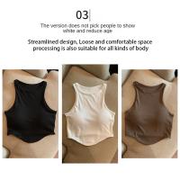 Verano otoño mujeres cómodo U Sujetador deportivo para copa correr Yoga gimnasio camiseta sin mangas mujeres Push Up deporte sujetador Top ropa deportiva - details 3