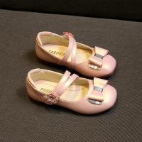 Zapatos de cuero para niñas, zapatillas planas de princesa con pajarita, zapatos de flores para niñas, zapatos planos informales para niños, zapatos de tacón bajo para baile y boda, suaves - details 24