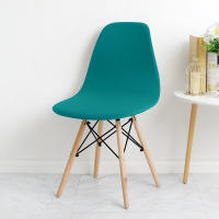 Funda de silla de concha de Color sólido, fundas elásticas baratas para sillas con respaldo corto, fundas de asiento de comedor impresas para el hogar, Bar, Hotel, fiesta y banquete - details 9