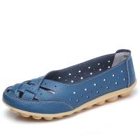 Zapatos planos de cuero sin cordones para mujer, mocasines cómodos, informales, a la moda - details 1