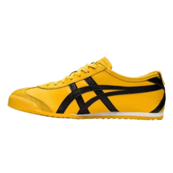 Leten 100% genuino MEXICO 66 Zapatilla baja informal unisex antideslizante amarilla - 1