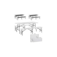 Mesa de Buffet Plegable Resistente a la Intemperie Ideal para Jardín, Balcón, Camping - details 10