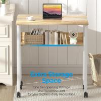 Escritorio Plegable Pequeño Estante de Almacenamiento con Ruedas Montaje Fácil - details 21