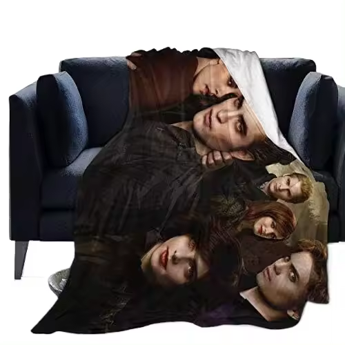 Manta de Edward Cullen The Twilight Saga para Niños/Adultos Decoración del Hogar Material de Franela Cómodo Temporada Universal Cuidado de Lavado Máquina o a Mano - 1
