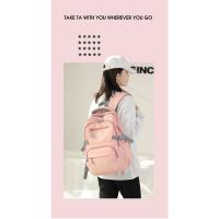 Mochila escolar para chicas adolescentes, morral sencillo de color sólido para mujer, morral escolar juvenil - details 3