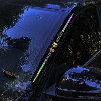 Pegatina de texto láser de siete colores para decoración de automóviles Ping An auspicioso para cuerpo de auto puerta trasera y parabrisas rasguños piezas de automóvil - details 1