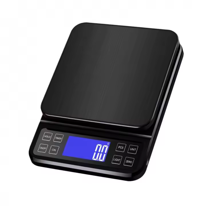 Báscula de cocina recargable 5KG Precisión alta en alimentos con pantalla LCD retroiluminada - 1