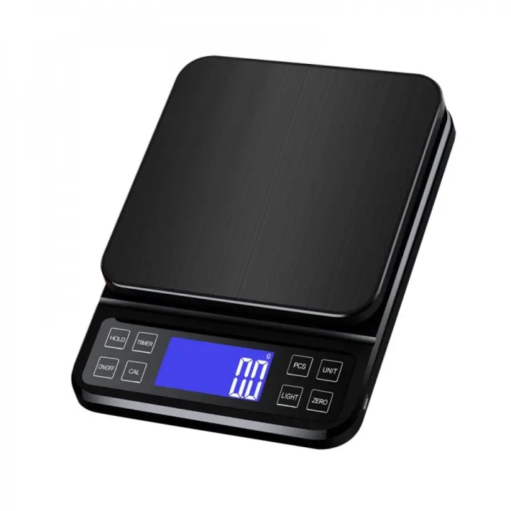 Báscula de cocina recargable 5KG Precisión alta en alimentos con pantalla LCD retroiluminada - 1