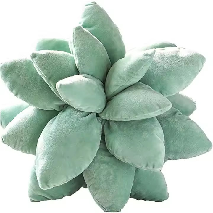 Cojines de Peluche de Plantas Rellenas Cactus y Suculentas Cojín de Decoración para Dormitorio Jardín - 1