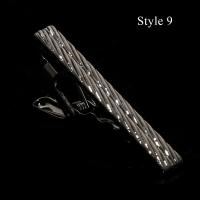 Clip de Corbata de Metal con Diseño Clásico Pinza de Corbata de Cristal para Hombres - details 28