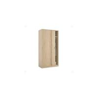 Dos Puertas Correderas, Acabado en Blanco Artik, Medidas: 100 cm (Largo) x 50 cm (Ancho) x 200 cm (Alto) - details 4