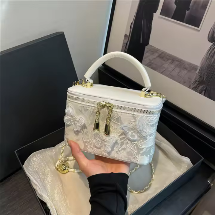 Bolso Bordado de Mariposa Estilo Chino Bolso Cruzado Casual de Verano 2025 para Mujeres - 1