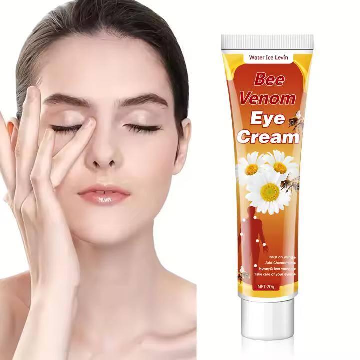 Crema de Ojos de Veno de Abeja con Miel Herramienta de Cuidado de la Piel Facial para Ojos Negros, Hinchazón, Líneas Finas Belleza - 1