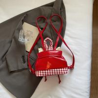 Mochila multifuncional de estilo coreano con encaje a cuadros, mochila de viaje con cerezas, bolso para libros, bolso de hombro con lazo de gran capacidad para verano - details 14