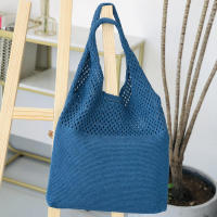 Bolso de mano grande de tela de poliéster suave con hombro de punto, regalo para cumpleaños, Navidad y Año Nuevo - details 1