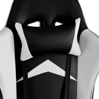 Reclinable con Cojín Lumbar y Cervical |   Respaldo Alto Acolchado |   Altura ajustable |   Ruedas Giratorias 360 °   y Reposabrazos |   Ideal Ordenador, Oficina, Videojuego o Escritorio - details 6