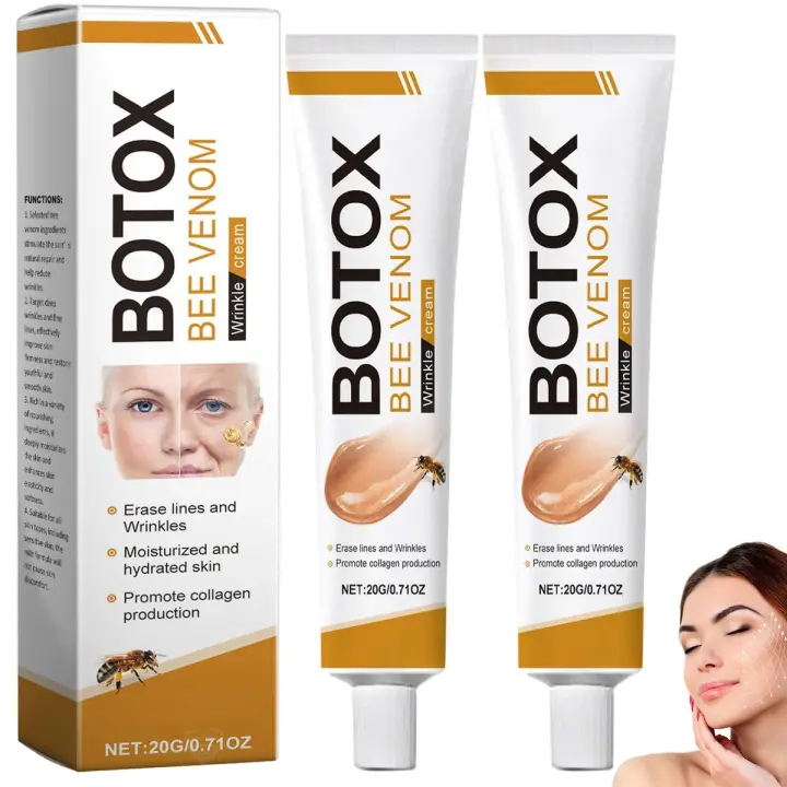 2025 nuevo estilo KELIHAWK 2 uds crema para eliminar arrugas Botox, crema hidratante facial, crema antienvejecimiento con veneno de abeja para todo tipo de piel - 1