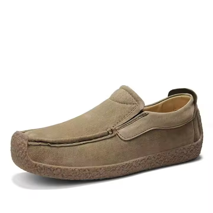 Nuevo casual con ante y cuero de caucho alto para calzado deportivo de hombre. - 1