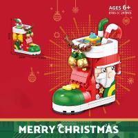 Casa de Pan Dulce de Navidad Carrito de Alce Bloques de Construcción Regalos de Fiesta de Año Nuevo - details 5