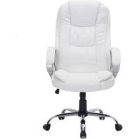 Silla sillón de Oficina Estudio Alta Gama tapizado en Piel sintética, Color Beige taupé. - details 9