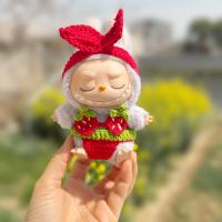Traje de baño de flores tejidas a mano con gancho a mano para muñecas Labubu - details 0
