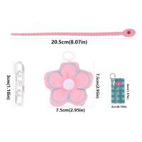 Bolsa de flores de dopamina portátil, colgante de cadena acrílica, tela, mochila fresca, decoración, bolsa, dijes, cordón Floral relleno para niños - details 1