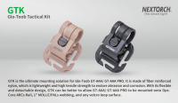 Abrazadera Táctica Nextorch GTK GLO-TOOB para Linterna Fuerte y Resistente a la Abrasión y Corrosión Compatible con Ops-core Arc Rail - details 1