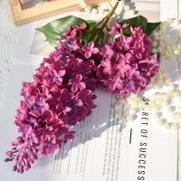 Flor Lila de silicona Artificial rosa, púrpura, 75 Cm, plantas artificiales de imitación, simulación de flores falsas de plástico, adornos para el salón - details 12