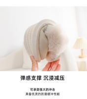 Zapatos de algodón versión coreana de las mujeres de invierno zapatillas de algodón de gamuza casa otoño e invierno pareja pelo grueso zapatillas antideslizantes transpirables pisando mierda - details 6