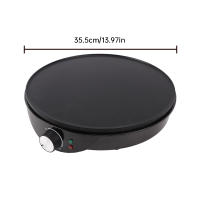 Máquina de panquecas eléctrica, rodillo de dispersión y espátula de 1000W, 33,5 cm, potencia regulable - details 5
