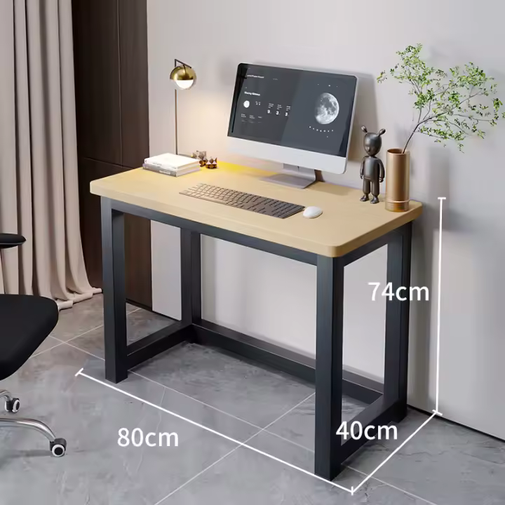 Mesa Gaming, Metal, Negro, 120x60cm Escritorio de ordenador moderno - 1